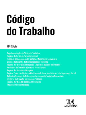 cover image of Código do Trabalho--Edição de Bolso--19ª Edição